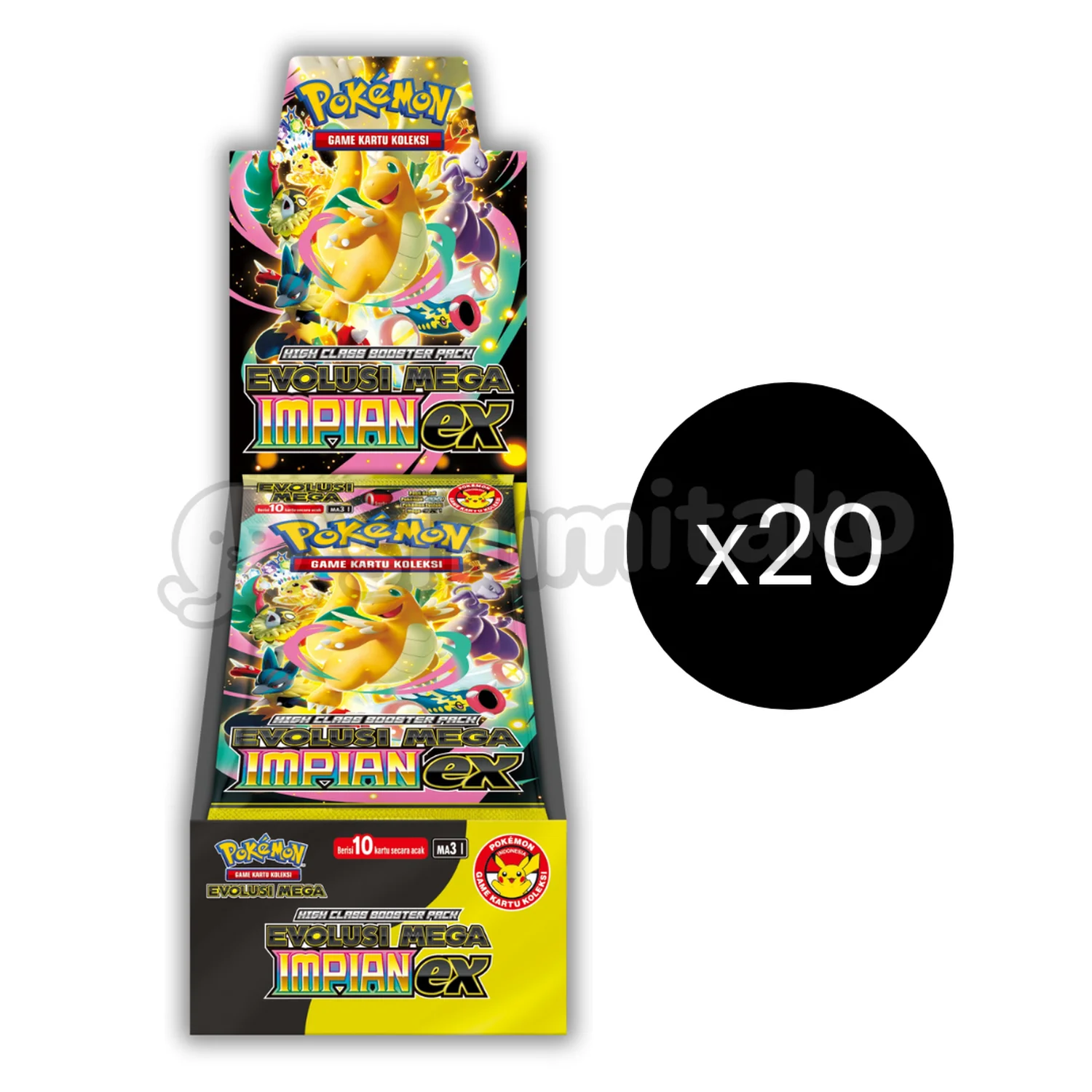 Pokemon ID Evolusi Mega Impian ex Booster Box Case