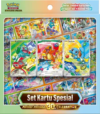 Pokemon ID 30th Celebration Set Kartu Special Partner Pertama