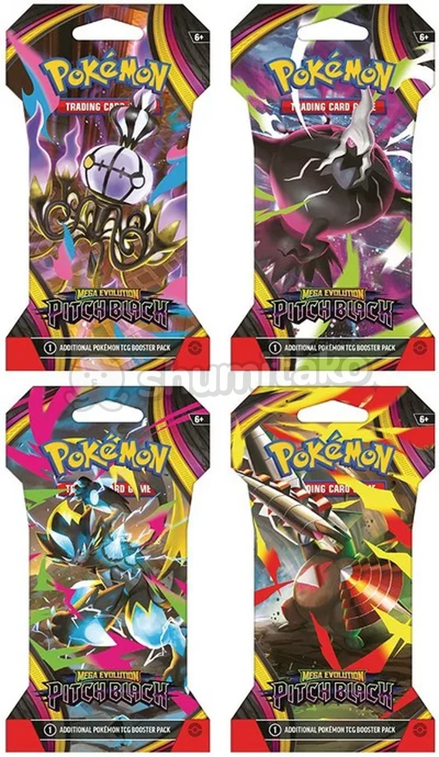 Pokemon EN Mega Evolution Pitch Black Sleeved Booster Pack